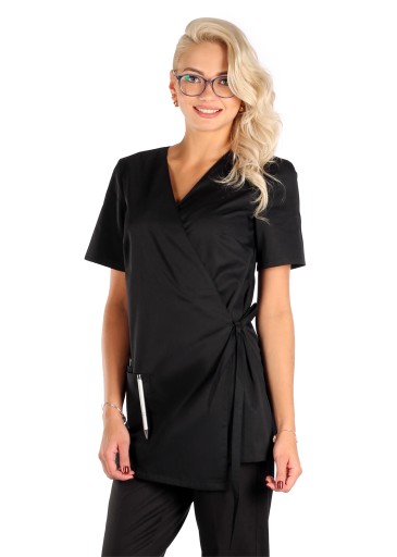 Fartuch kosmetyczny komplet kimono +rurki XS/S