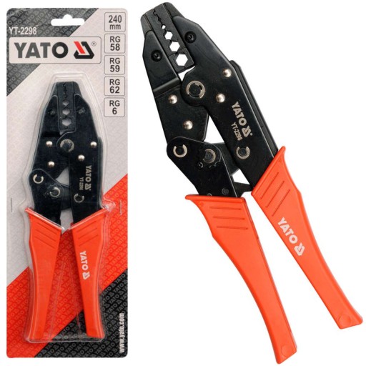 YATO ZACISKARKA KOŃCÓWEK ANTENOWYCH RG58 RG59 RG62