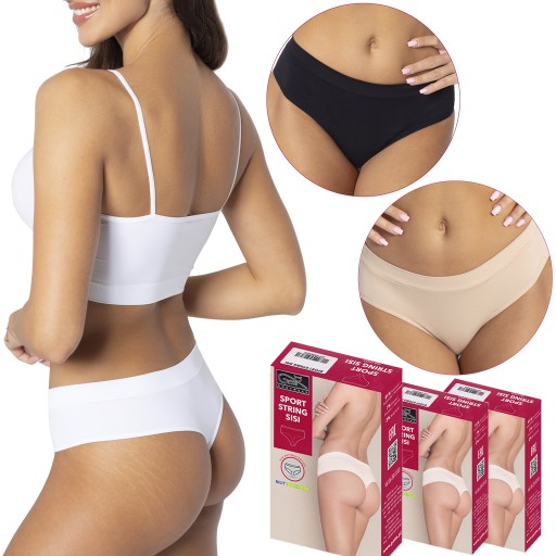 GATTA SISI String, Bezszwowe Stringi, 3-pak, S