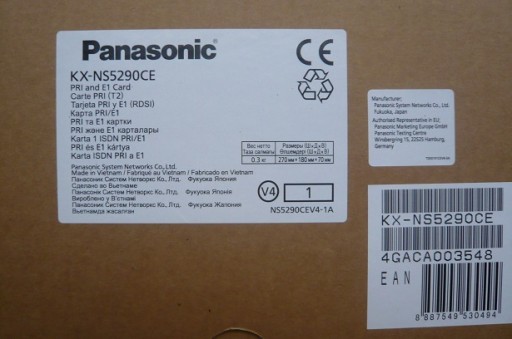 PANASONIC KX-NS5290 KARTA TRAKTU ISDN PRI