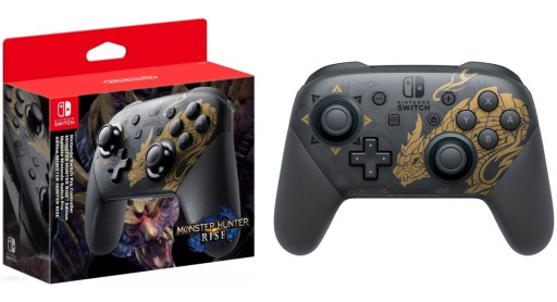 NINTENDO SWITCH PRO CONTROLLER MONSTER HUNTER RISE