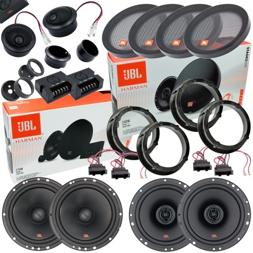 JBL 4 GŁOŚNIKI SAMOCHODOWE DYSTANSE DO SEAT LEON TOLEDO 1M VAG PRZÓD + TYŁ
