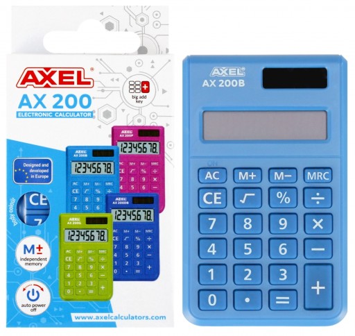 KALKULATOR NIEBIESKI AXEL AX-200B