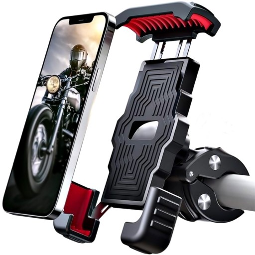 SOLIDNY MOCNY UCHWYT ROWEROWY NA TELEFON MONTOWANY NA KIEROWNICĘ ROWERU