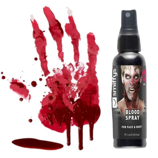 SZTUCZNA KREW w sprayu makeup HALLOWEEN makijaż