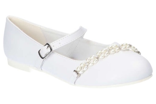 OUTLET BUTY KOMUNIJNE KOMUNIA BALERINKI BIAŁE 36
