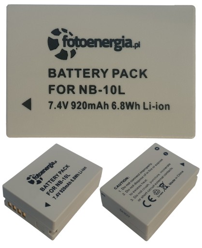 BATERIA AKUMULATOR NB-10L NB10L do Canon PowerShot SX60 HS 920MAH 7.4V