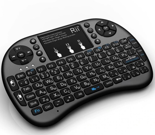 PODŚWIETLANA KLAWIATURA BEZPRZEWODOWA i8 Smart TV