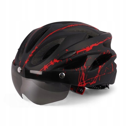 Kask rowerowy dla dorosłych z wizjerem