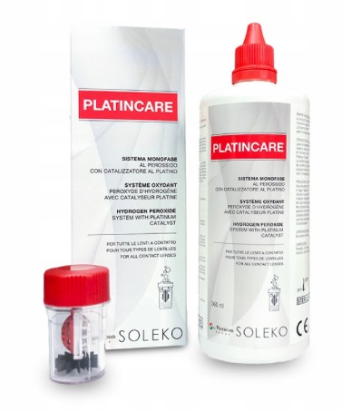 Soleko Menicon Płyn pielęgnacyjny Platincare Hydrogen Peroxide + poj 360ml