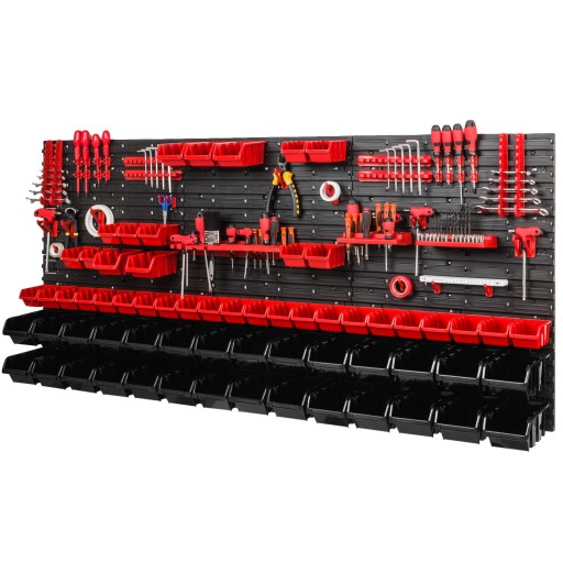 Tablica ścianka narzędziowa MIX204 kuwety uchwyty 1728mm x 780mm
