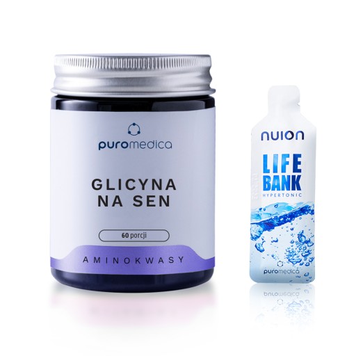 GLICYNA NA SEN 1000 mg 100% L-Glicyna CZYSTA bez dodatków 60 porcji