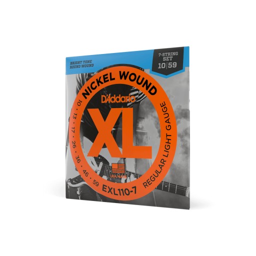 EXL110-7 Struny Do Gitary Elektrycznej 7-strunowej 10-59 D'Addario