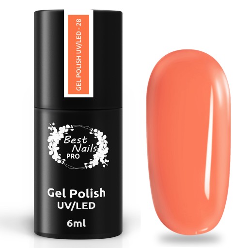 BEST NAILS PRO LAKIER HYBRYDOWY UV/LED 6ML - 28