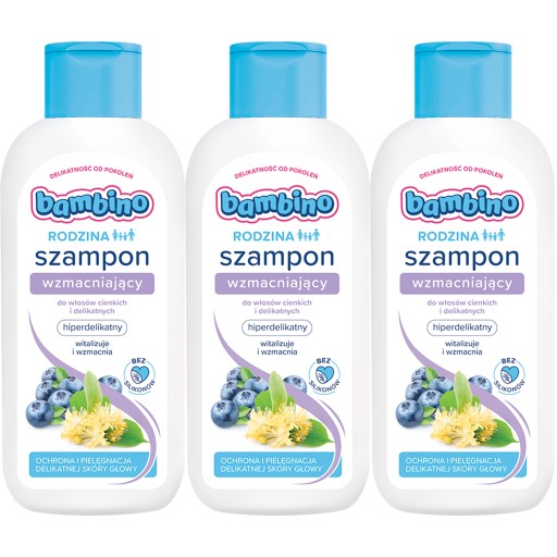 BAMBINO SZAMPON RODZINA WZMACNIAJĄCY 400ML *3
