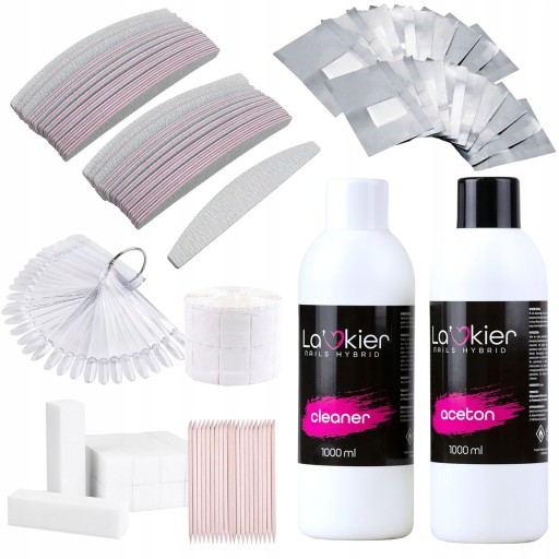 Zestaw do ściągania hybryd La'kier Aceton Cleaner