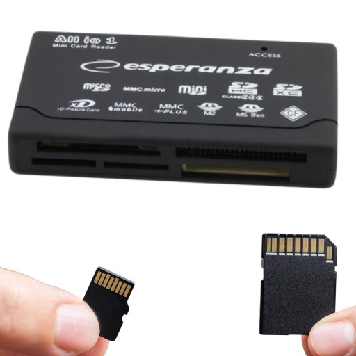 CZYTNIK KART PAMIĘCI SD MICRO USB ADAPTER SMART PRZEJŚCIÓWKA DO LAPTOPA 6W1