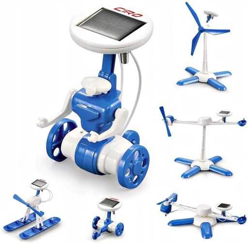 EDUKACYJNA ZABAWKA SOLARNE ROBOTY DO BUDOWANIA 6w1