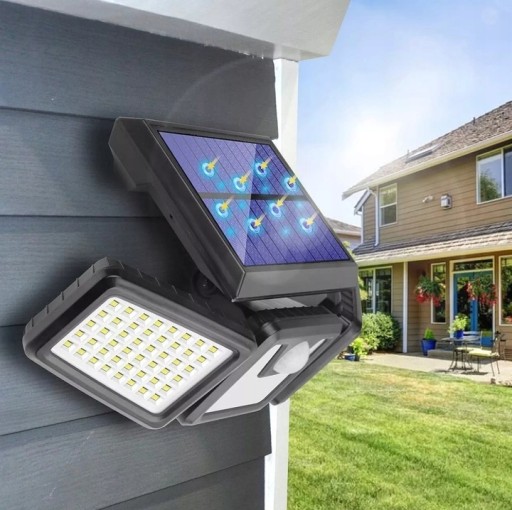 LAMPA SOLARNA OGRODOWA CZUJNIK RUCHU 3W1 LED