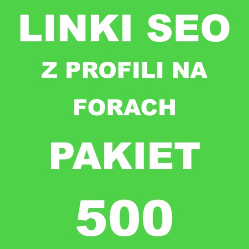 Linki SEO z profili na forach 500 LINKÓW