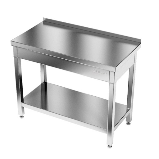 STÓŁ ROBOCZY NIERDZEWNY Z PÓŁKĄ 100X60X85 FORGAST