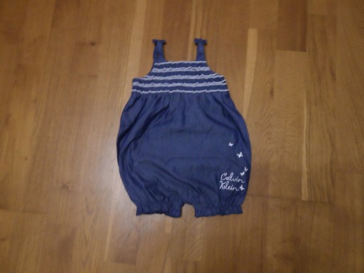 CALVIN KLEIN, JEANSOWY PAJACYK DLA DZIECKA