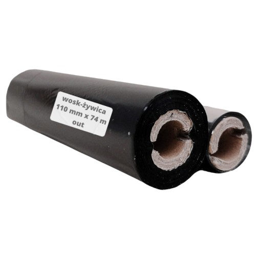 110x74 wosk-żywica OUT kalka do etykiet 110mm 74m woskowo żywiczna wax