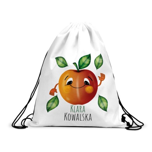 Worek Plecak Do Przedszkola Na Buty Imię JABŁUSZKO