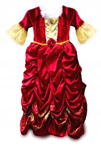 KOSTIUM BELLA ZIMOWA ŚWIĄTECZNA DISNEY 116 122