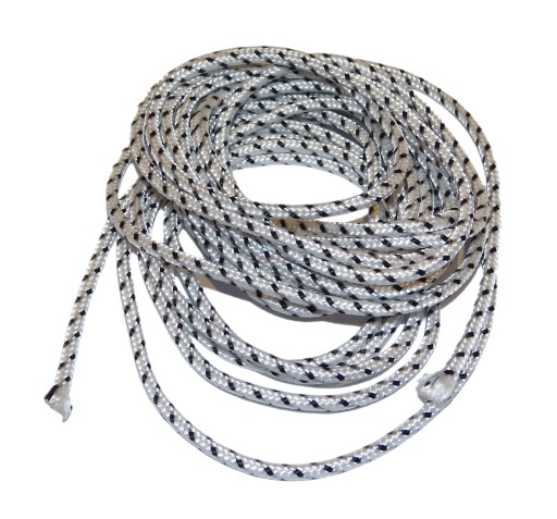 LINKA SZNUR DO ZWIJACZA BIAŁO-CZARNY 4,2 mm - 5mb