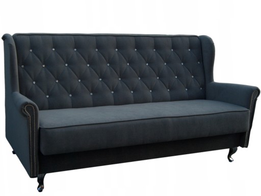 SOFA USZAK Z FUNKCJĄ SPANIA Z KRYSZTAŁKAMI