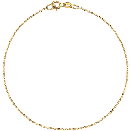 Bransoletka złota 585 (14k) splot rolo diamentowana 18cm