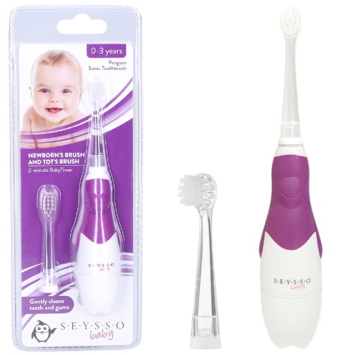 Szczoteczka do zębów dla dzieci Seysso Baby Penguin 0-3 roku życia Timer