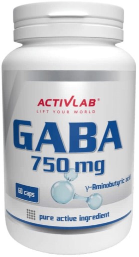 Activlab Gaba 750 mg adaptogeny na stres 60kaps