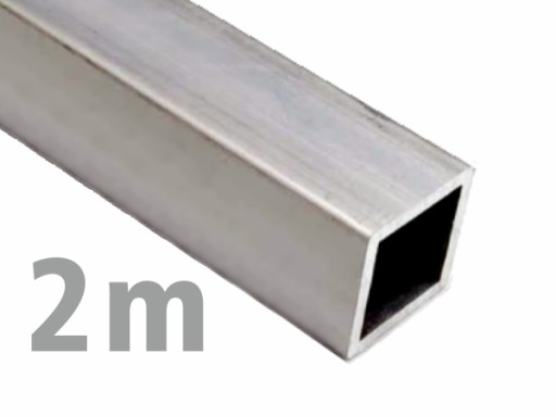 Profil aluminiowy zamknięty 50x50x2 rura kwadratowa 2m