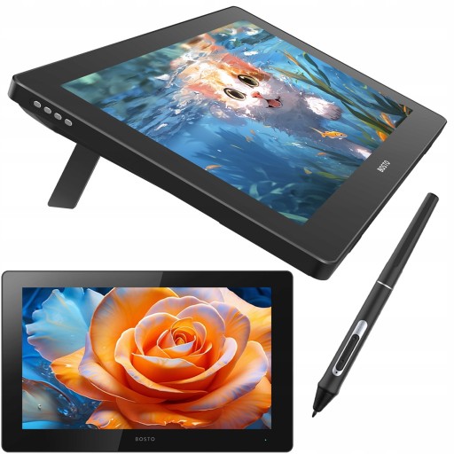 BOSTO BT-16HD 2024 Profesjonalny Tablet graficzny z piórem 16384 st 15,6