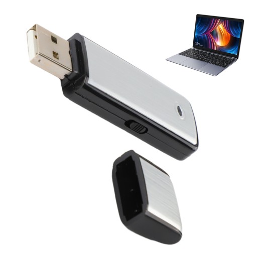 MINI DYKTAFON USB FORMAT NAGRYWANIA WAV 8GB 15H