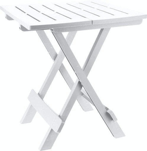 Stół składany balkonowy biały 50 cm