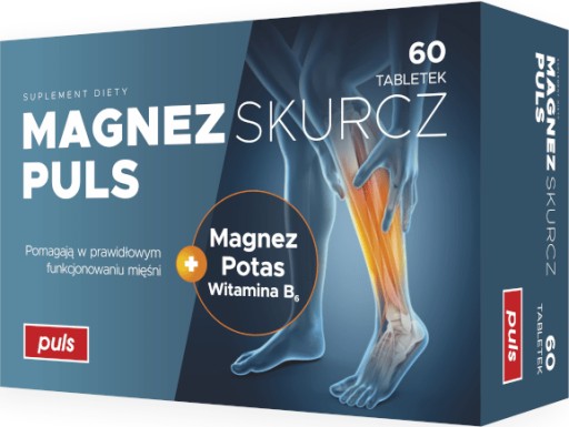 MAGNEZ SKURCZ + POTAS PULS DLA OSÓB AKTYWNYCH REGENERACJA MIĘŚNI 60 TABL.