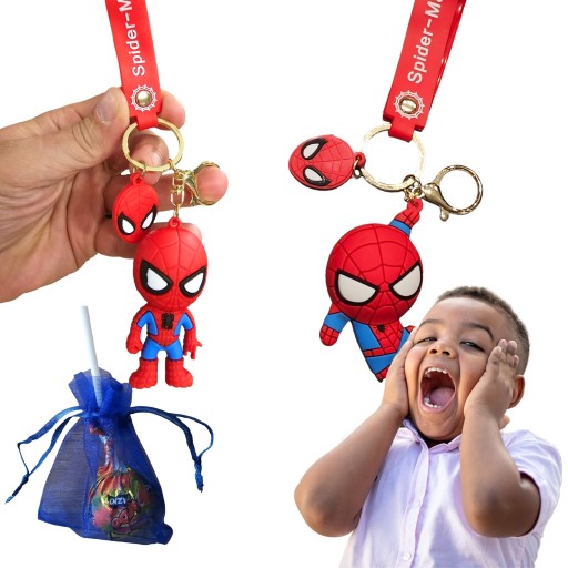 BRELOCZEK BRELOK DO KLUCZY PLECAKA SPIDER MAN AVENGERS ZAWIESZKA DLA DZIECI