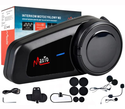 Interkom Bluetooth MaxTo M2 Konferencja do 6 KSK