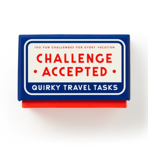 Challenge Accepted Travel Tasks Card Deck BRASS MONKEY