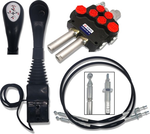 ROZDZIELACZ 80L + JOYSTICK ZESTAW DO TURA 2 SEKCJE