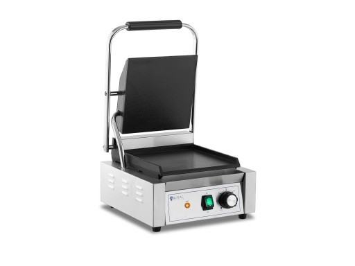 GRILL KONTAKTOWY OPIEKACZ DO BUŁEK KEBABA GŁADKI 1800W