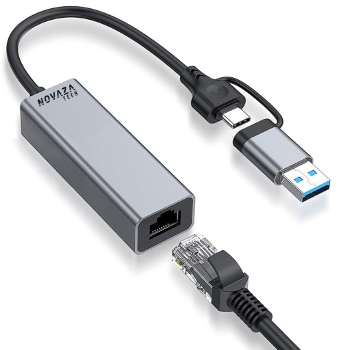 ADAPTER SIECIOWY USB C NA GIGABIT ETHERNET RJ45 USB 3.0 THUNDERBOLT