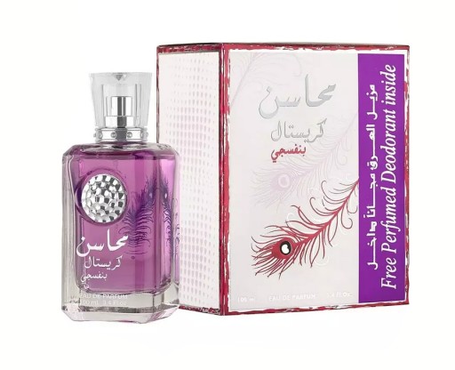 Lattafa Mahasin Crystal Violet EDP 100 ml + 2 Próbki GRATIS