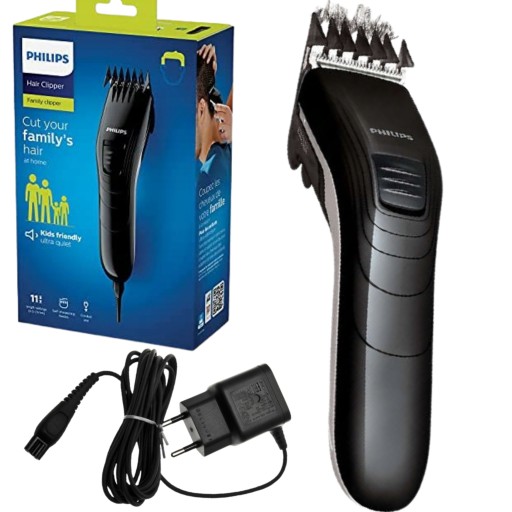MASZYNKA DO STRZYŻENIA WŁOSÓW PHILIPS CICHA 11 DŁUGOŚCI, MOCNA