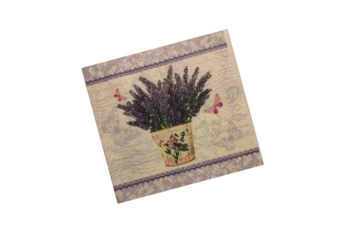 DECOUPAGE - SERWETKA KWIATY LAWENDA DO DECOUPAGE