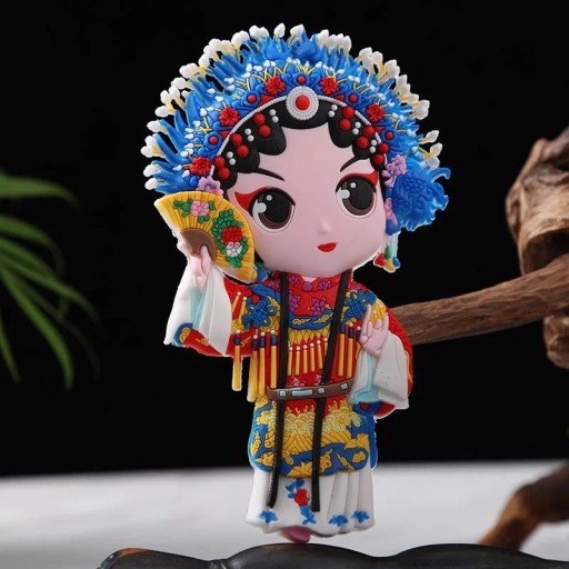 Peking Opera Masks Creative Three-Dimensional Characters Refrigerator Stick