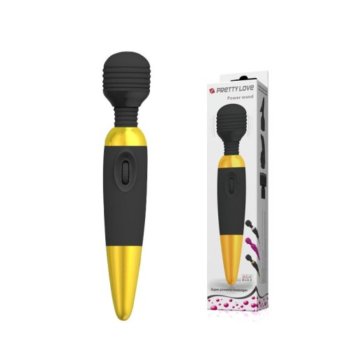 Wibrator Mikrofon Power Wand Black Gold